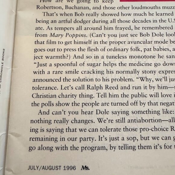 Vintage MS Magazine Set of 6 Women, Feminism 1996 - Picture 7 of 9